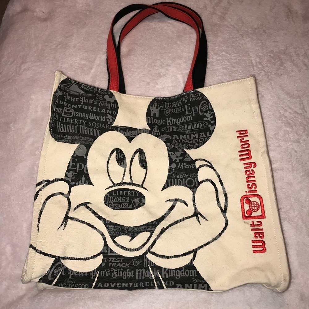 Walt Disney World Canvas Tote Bag Mickey Mouse